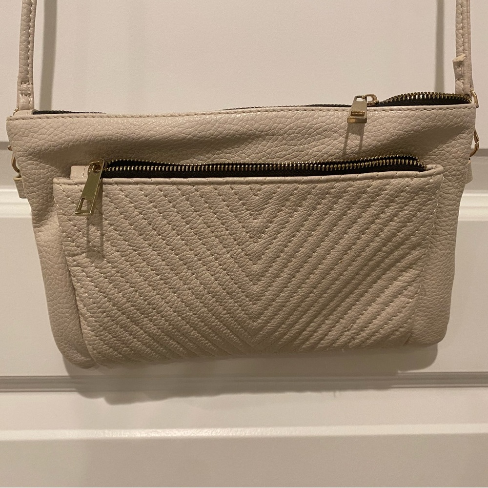 Street-Level Cream Crossbody Bag